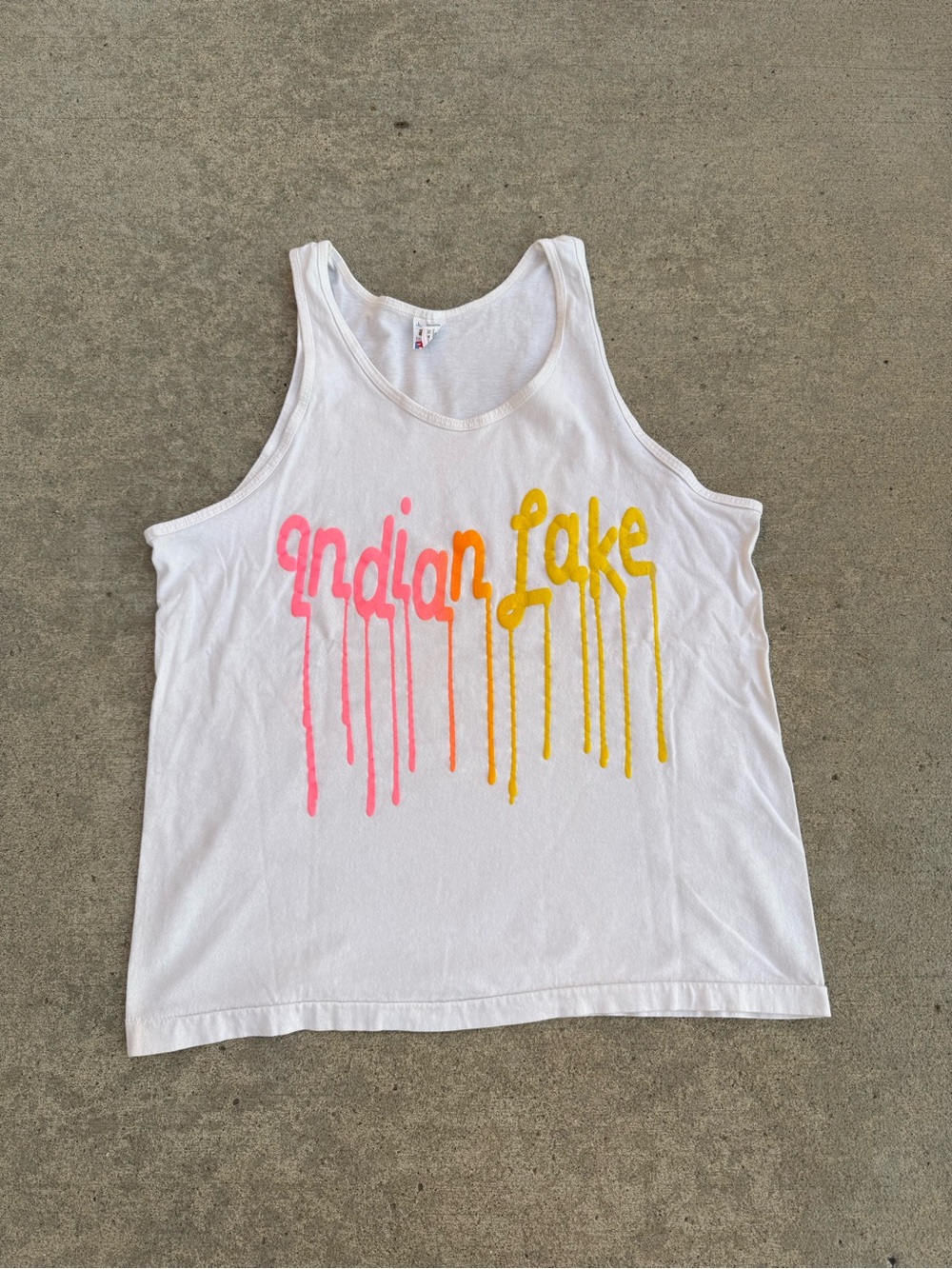 Vintage 90s Indian Lake Tank Top